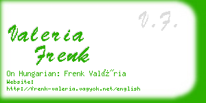 valeria frenk business card